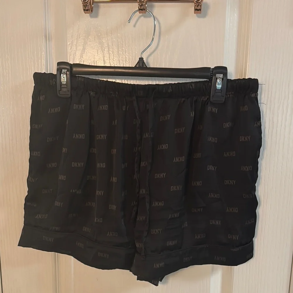 DKNY Black Pajama Set Soft Sleepwear - Picture 6 of 7